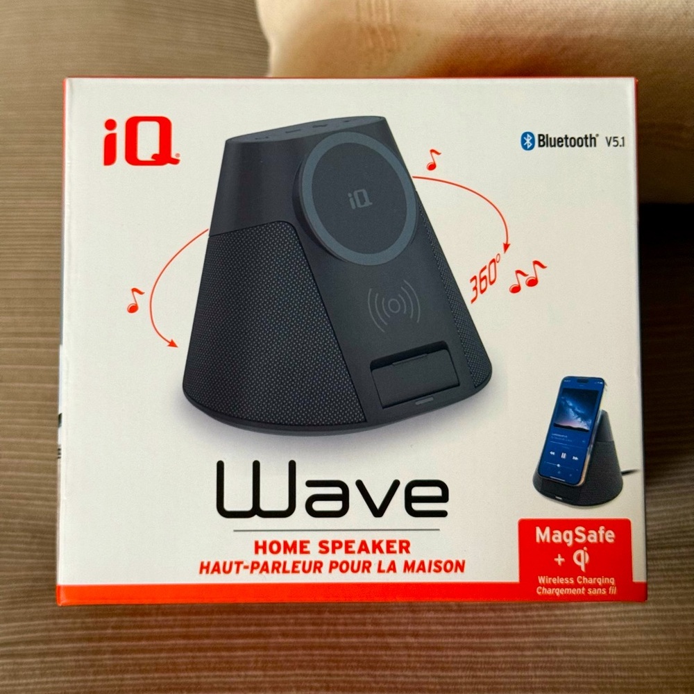iQ Wave Home Speaker + Wireless Charger